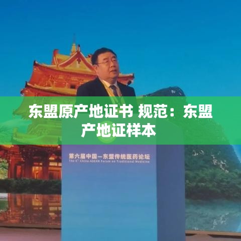 東盟原產(chǎn)地證書(shū) 規(guī)范：東盟產(chǎn)地證樣本 