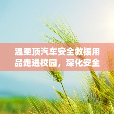 溫柔頂汽車安全救援用品深化校園安全教育，守護(hù)學(xué)子安全之路
