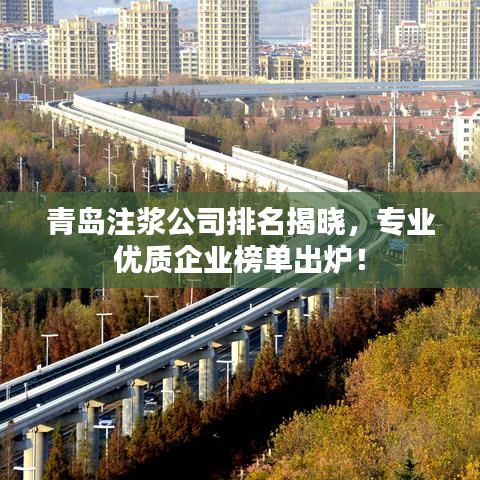青島注漿公司排名揭曉，專(zhuān)業(yè)優(yōu)質(zhì)企業(yè)榜單出爐！