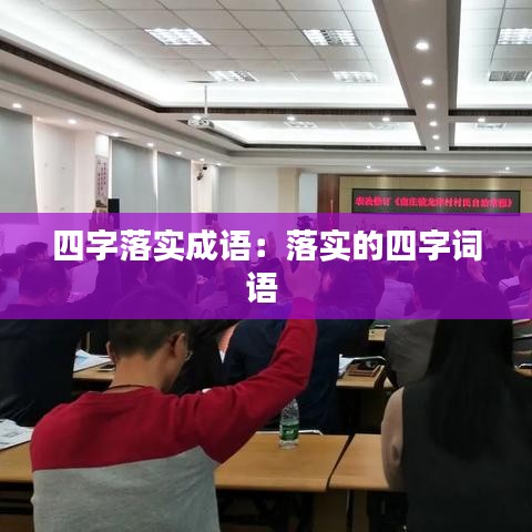 四字落實(shí)成語：落實(shí)的四字詞語 