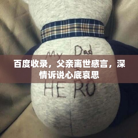 百度收錄，父親離世感言，深情訴說心底哀思
