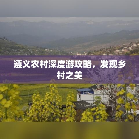 遵義農(nóng)村深度游攻略，發(fā)現(xiàn)鄉(xiāng)村之美