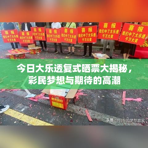 今日大樂(lè)透復(fù)式曬票大揭秘，彩民夢(mèng)想與期待的高潮