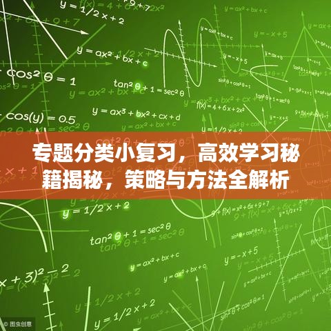 專題分類小復(fù)習(xí)，高效學(xué)習(xí)秘籍揭秘，策略與方法全解析