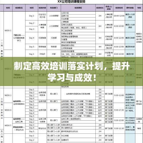 制定高效培訓(xùn)落實(shí)計(jì)劃，提升學(xué)習(xí)與成效！
