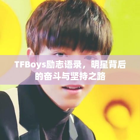TFBoys勵(lì)志語(yǔ)錄，明星背后的奮斗與堅(jiān)持之路