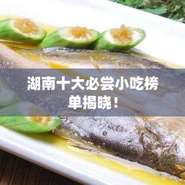 湖南十大必嘗小吃榜單揭曉！
